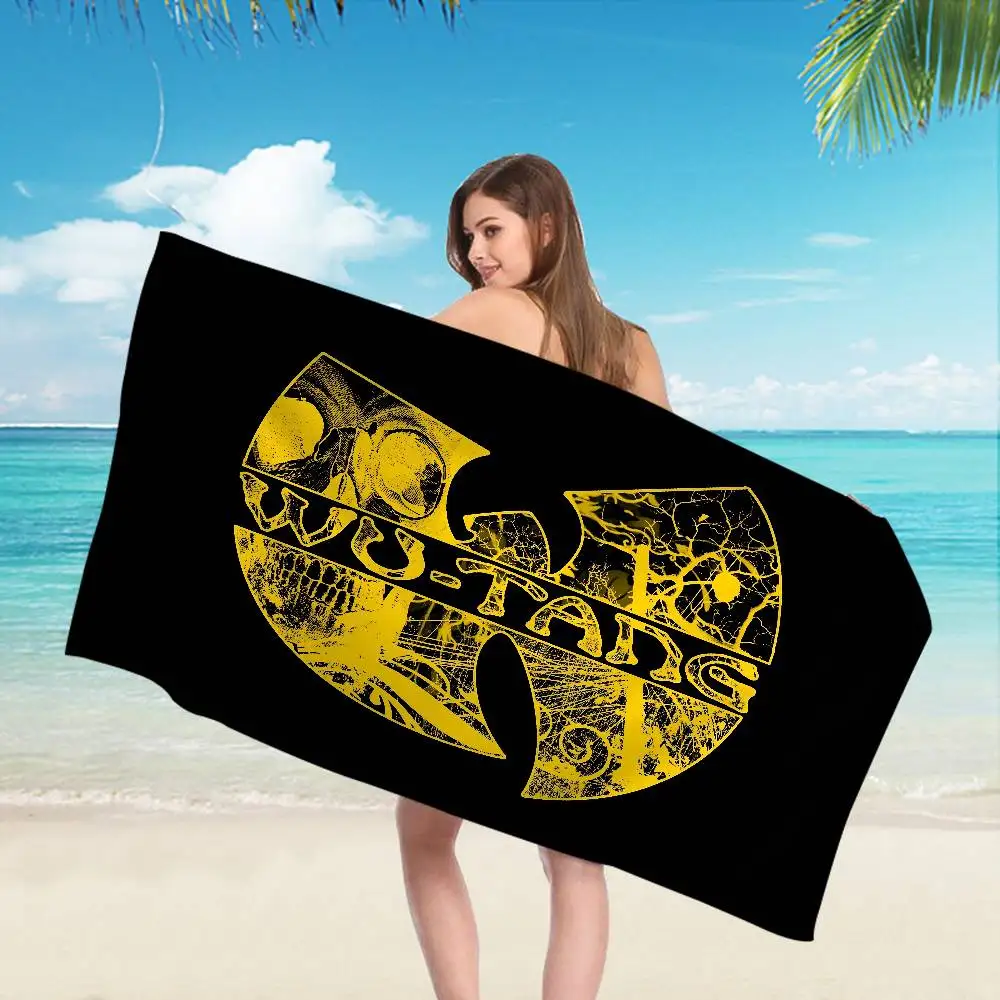Singer Wu T-Tang C-Clan Bath Towel Microfiber Soft Water Absorbing Breathable For Girl Kids Decorative Cartoon Beach Towel