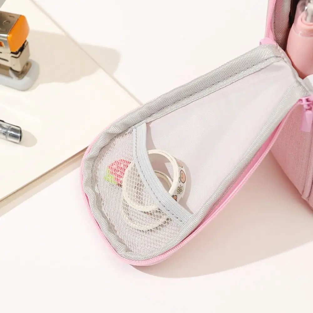

Standing Pencil Holder Large Capacity Zippered Vertical Pencil Case Durable Phone Holder Stationery Storage Organizer Adults