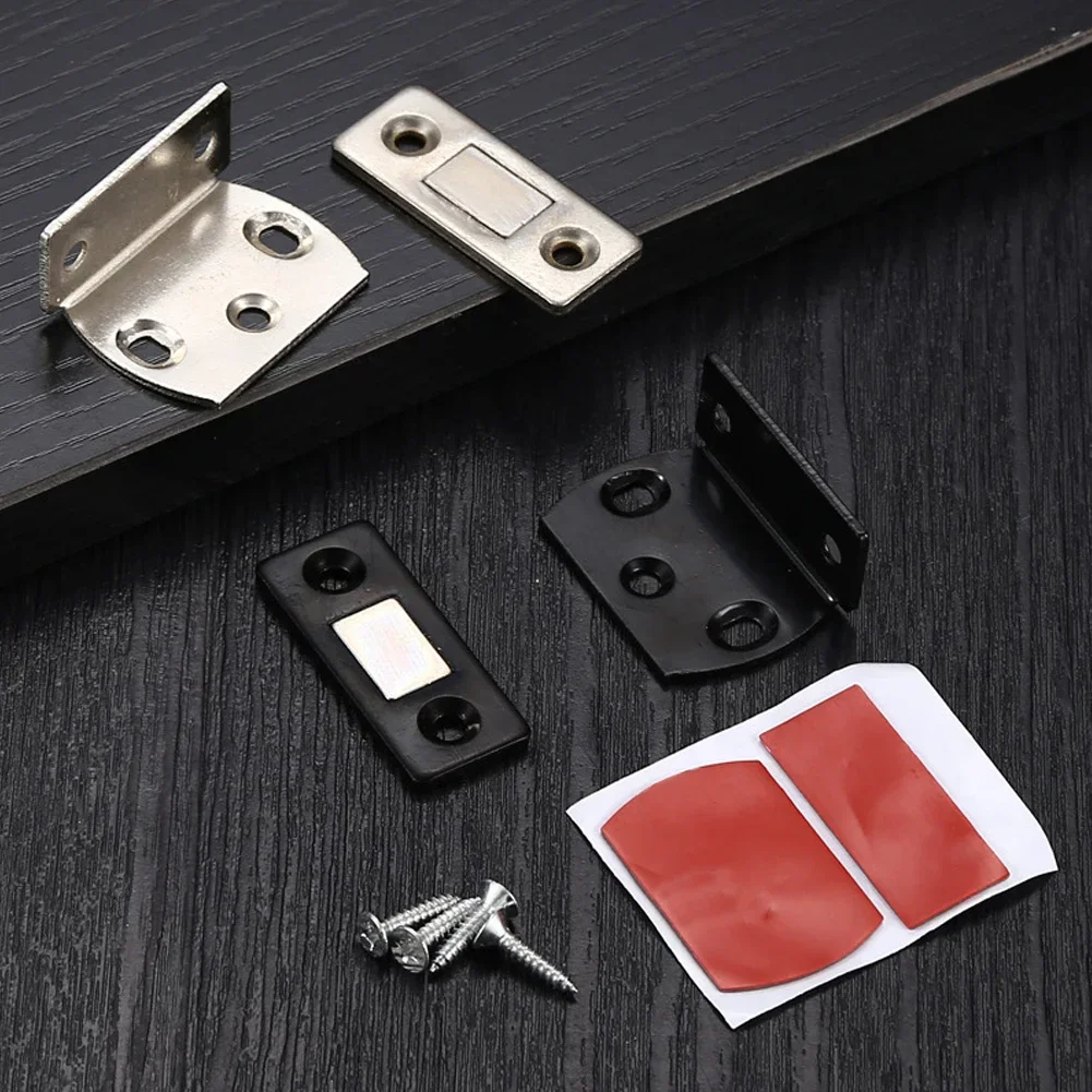 

Convenient Magnetic Catch Latch for Wardrobe Doors, No Need for Drilling, Easy and Secure Screw punching Installation