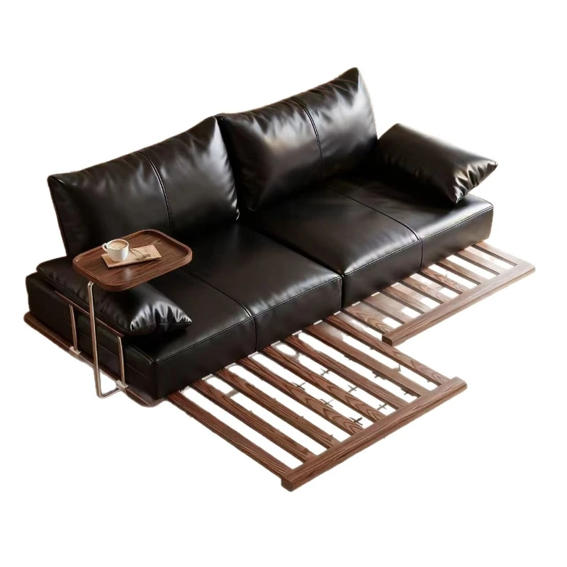 

New sofa bed folding foldable dual-purpose antique living room 2025 retractable small apartment double multi-function