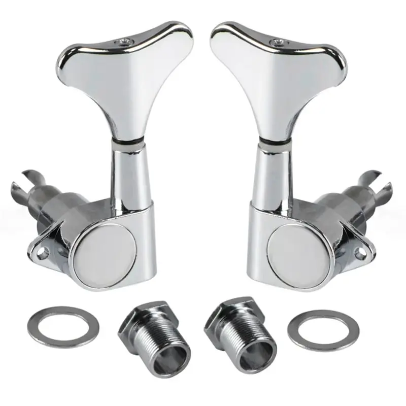 ABKV-For Electric Keyboard Tuners 2Pcs 1L1R Machine Heads Guitar Tuning Pegs Keys String Adjustment B