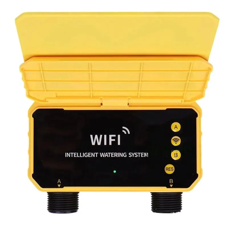 A74E-Solar Powered Wifi Smart Plastic Watering Timer Automatic Irrigation Sprinkler System For Garden Lawn Greenhouse 1 Water Un
