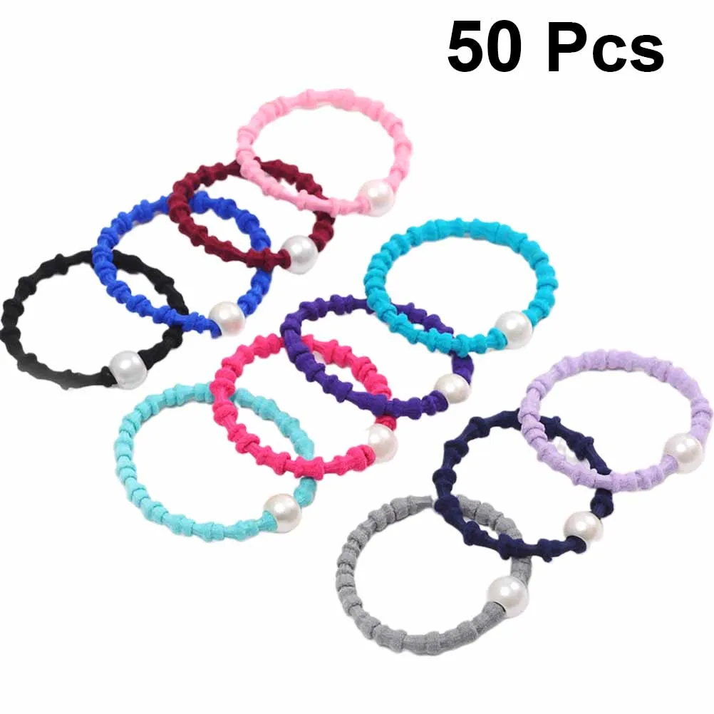 

100pcs Woven Ring Multi-Color Tie Hair Band Hair Accessories For Women Girls Mixed Size Stylish Durable Daily Wear Party Gift