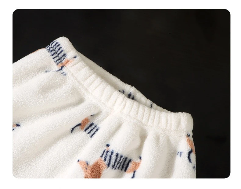 Ircomll Kinder-Set aus Flanell-Mantel und -Hose – Herbst-Frühling-Kleinkind-Oberbekleidung, Unisex-Homewear, 1–10 Jahre, Jungen- und Mädchen-Kleidungsanzug – Detail 15