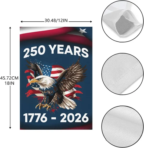 250Th America Anniversary Freedom Yard Flag Funny Banners for Backyard 12