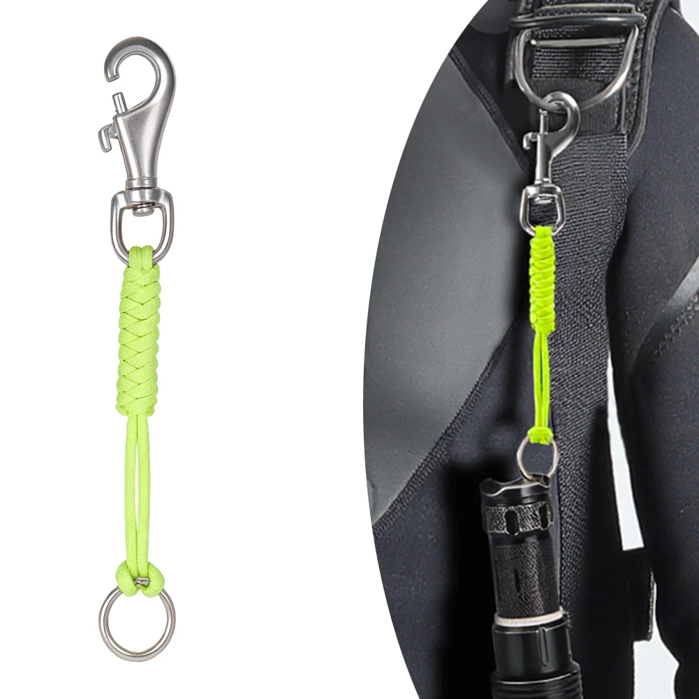 

Быстросъемный крюк для дайвинга, поворотный крюк для подводного плавания, нержавеющая сталь 316, нейлоновый компонент, вращение на 360 градусов для D-образных колец BCD