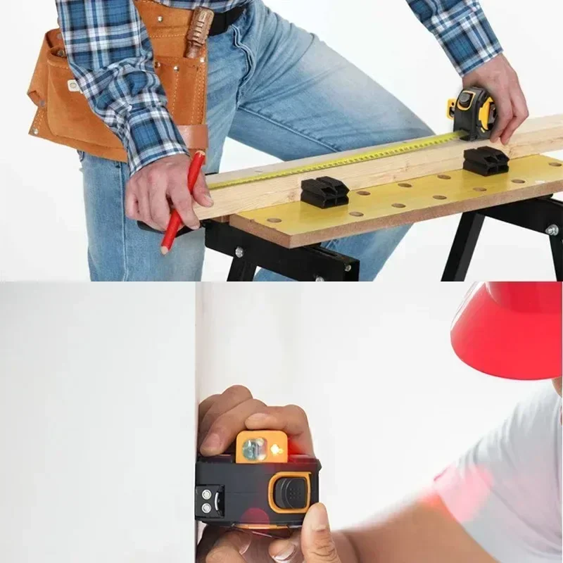 Hot Sell SNDWAY Rangefinder With 5-meter Tape Measure Portable Laser Measuring Ruler Indoor Electronic Ruler Measuring Room Rule