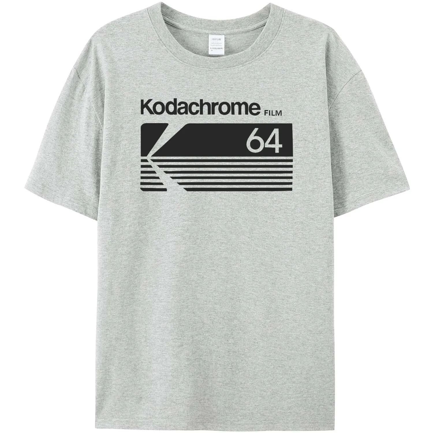 Fashion Kodak Kodachrome Logo T Shirt Men Short-Sleeve Photographer T-shirts Summer Tee Tops Pure Cotton Oversized Tshirt Merch