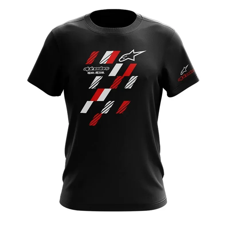 

C13 BAJU MOTOR RIDE ALPAN DESIGN RACING SUPERBIKE RARE KAIN COTTON Fashion American Street Short Sleeve Men's Women's