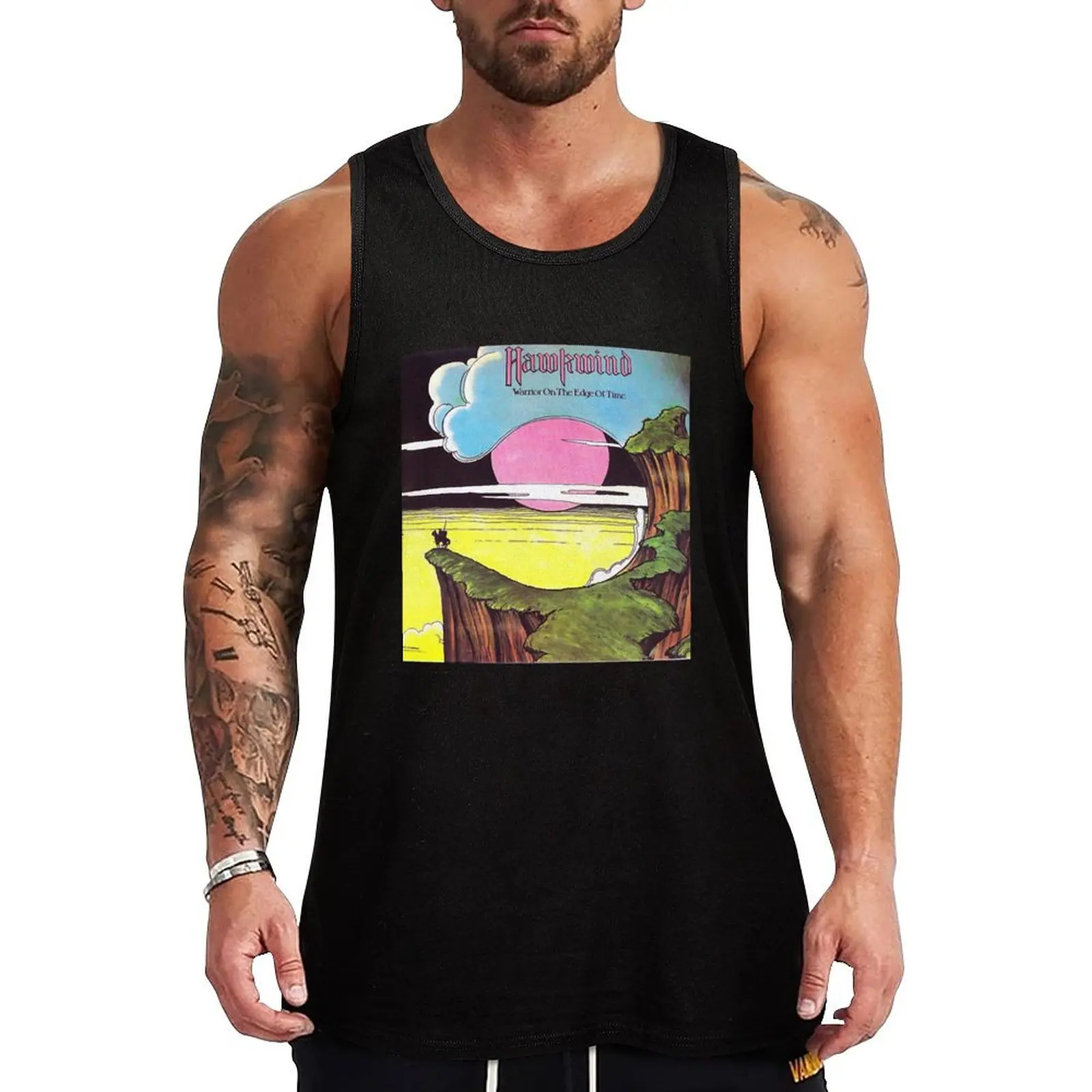 

Warrior On the Edge Of Time T-Shirt T-Shirt.png Tank Top Neutral Print Tank Top Simple Graphic Sleeveless Wear