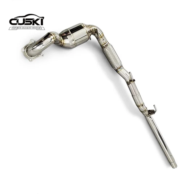 

Детали модификации автомобильной выхлопной трубы с высоким расходом-выхлопная труба для AUDI A1 EA111/EA211 1.4T 2011-2022 выхлопная труба автомобиля