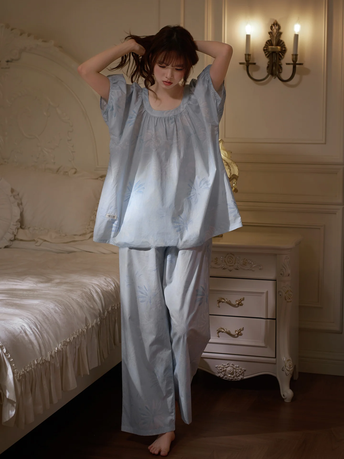 pyjama-en-coton-pour-femme-princess-mark-2026-nouveau-style-ete-unique-doux-pour-l'exterieur-et-la-maison-pantalon-long-manches-courtes-imprime
