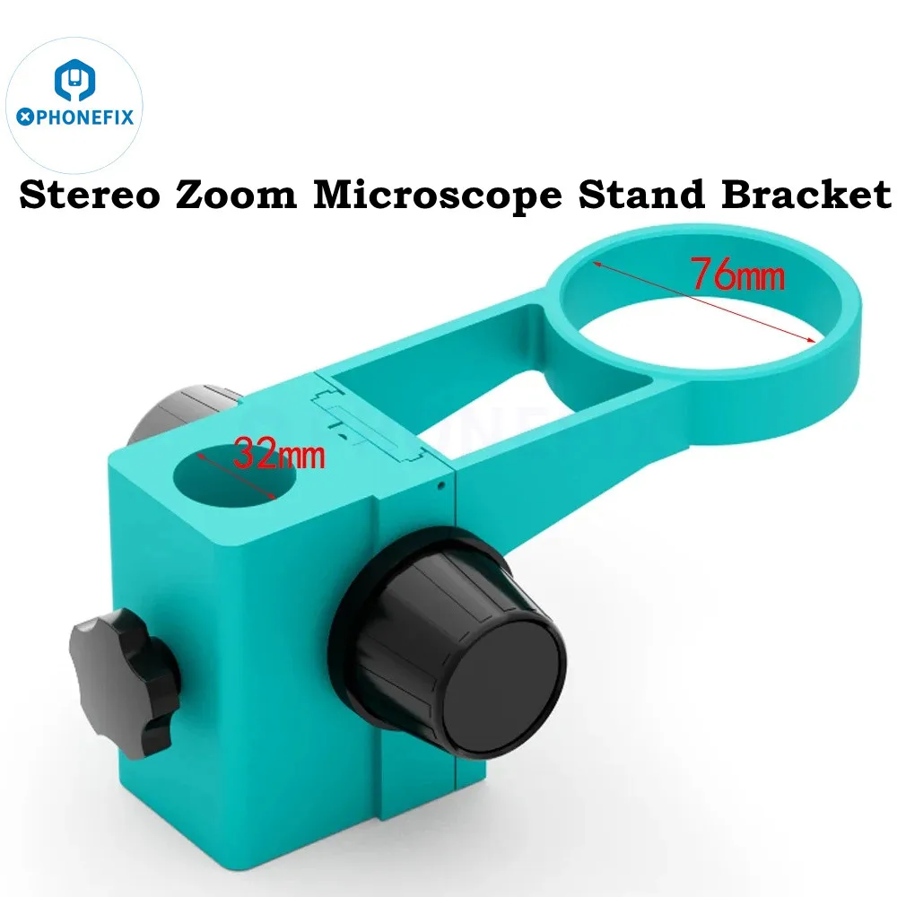 

RF4 76mm Diameter Microscope Head Holder Stereo Zoom Microscope Stand Focus Arm Bracket for Trinocular Binocular Microscope