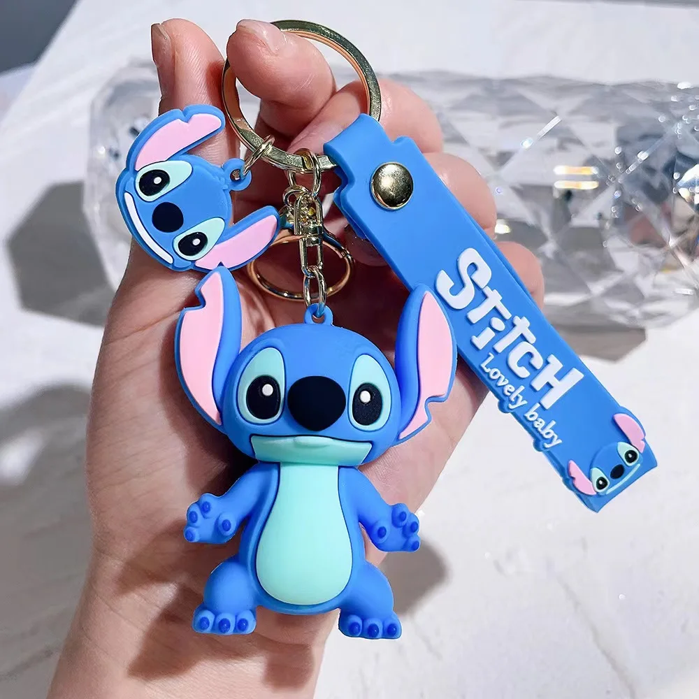 Lilo & Stitch Toys portachiavi Anime Stitch portachiavi Sweet Pink Angel Keychians portachiavi per auto da donna regalo di compleanno per ragazza