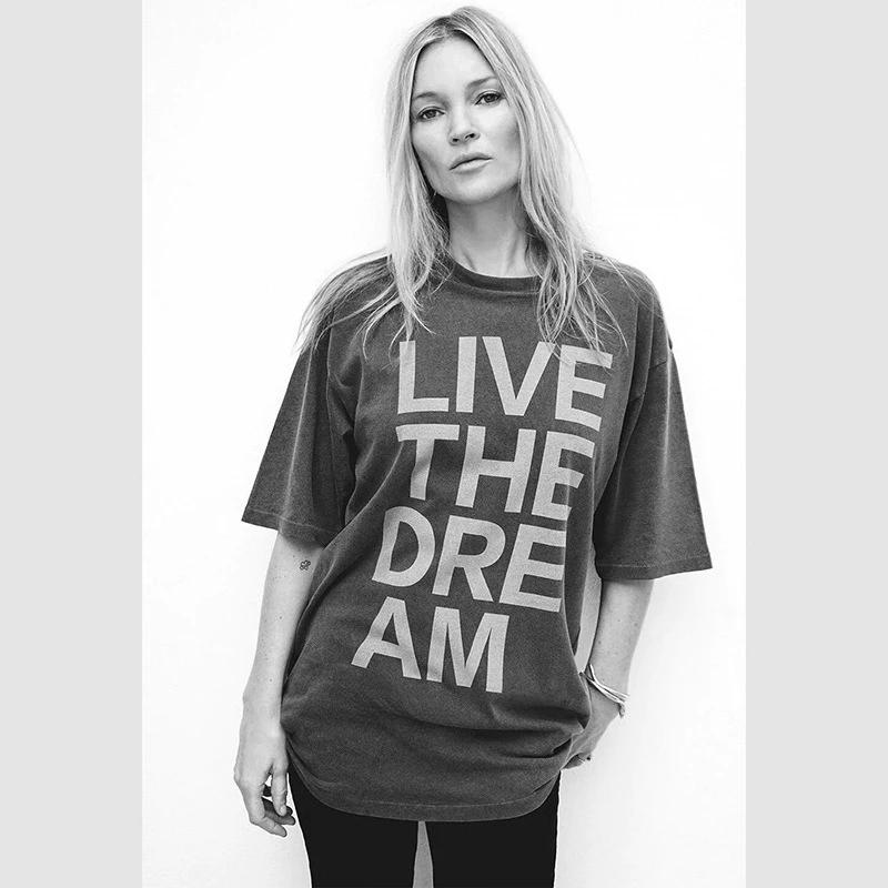 

Женская летняя модная футболка с короткими рукавами и буквенным принтом, свободный крой, винтажный стильный повседневный топ для женщин