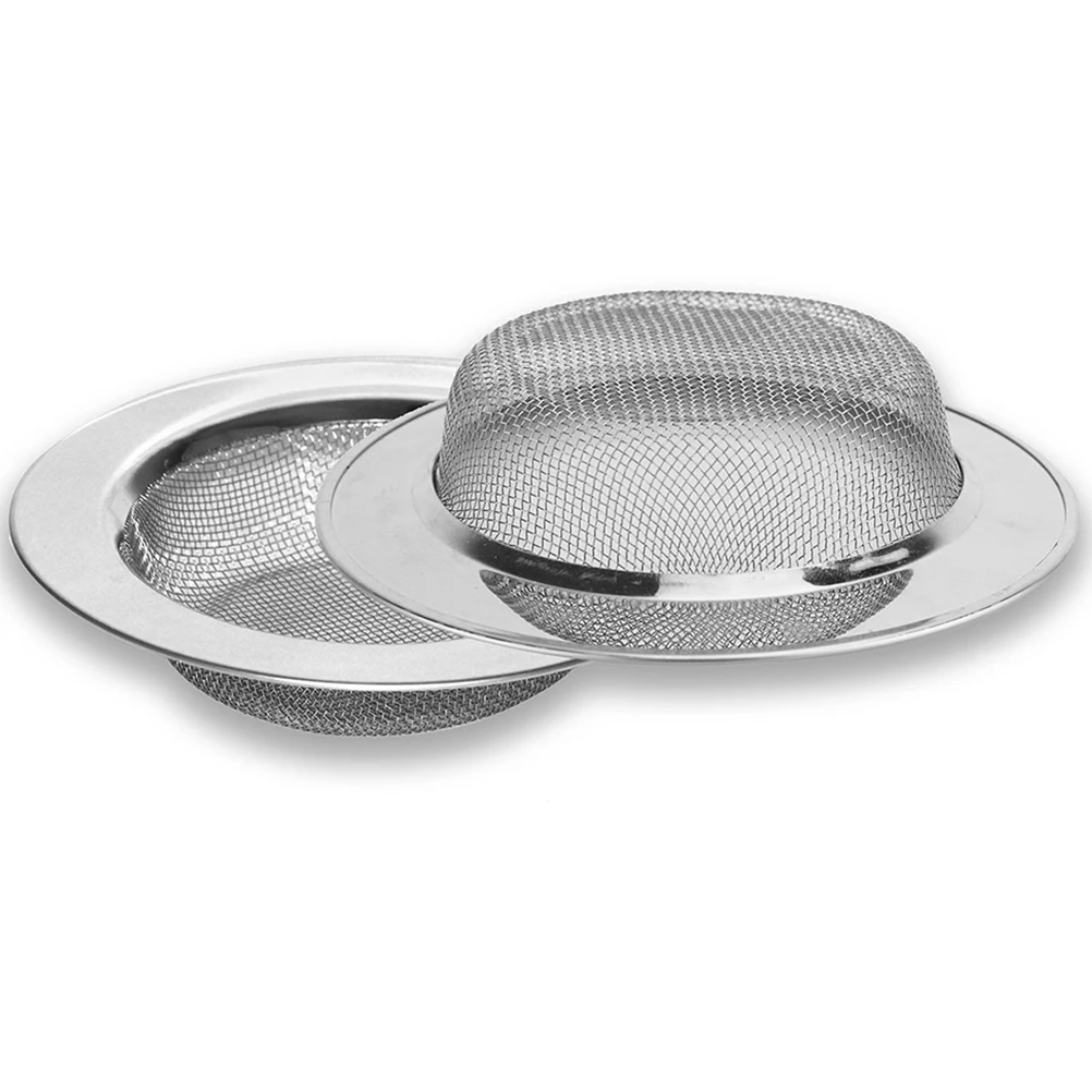 4Pcs Edelstahl Waschbecken Filter Abdeckung Anti-Rost Langlebig Haar Catcher Küche Badezimmer Abfluss Schutz Waschbecken Filter