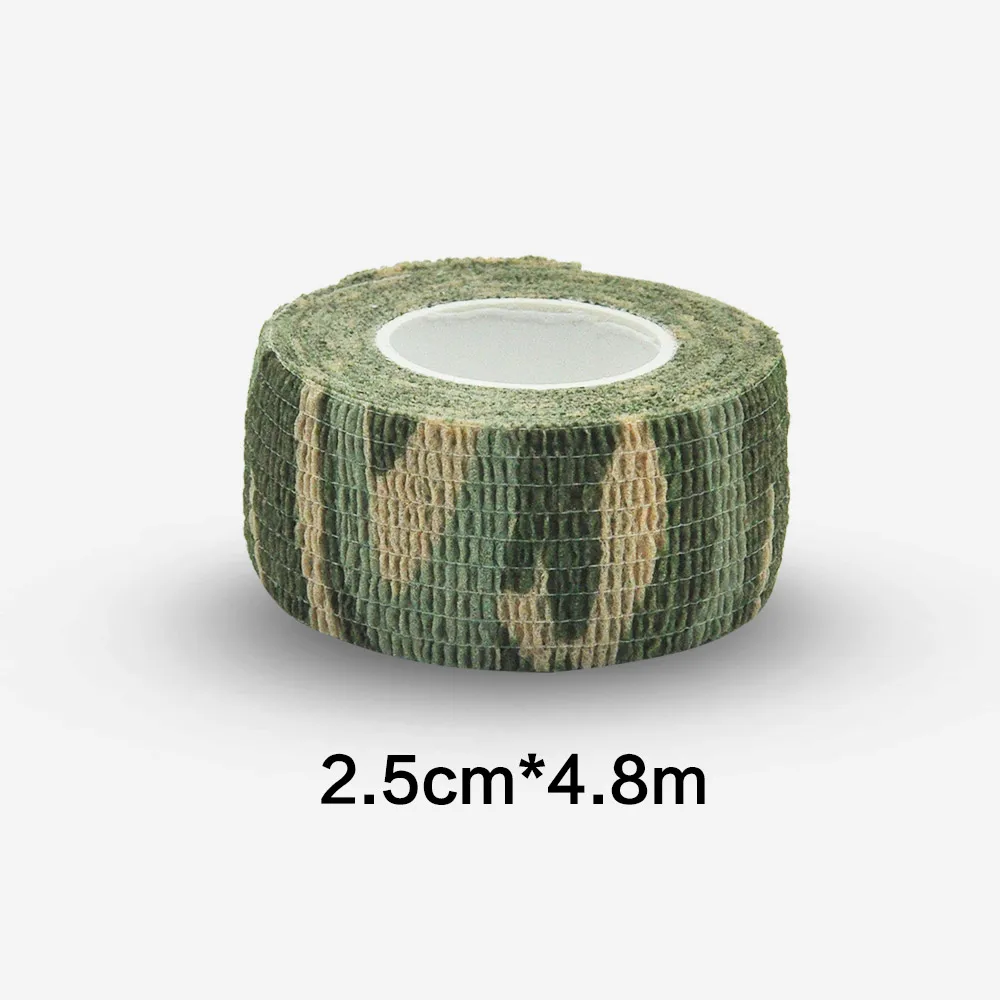 Forest Camouflage Elastic Wrap Tape Hunt Disguise Elastoplast Self Adhesive Sports Protector Knee Finger Athletic Bandage