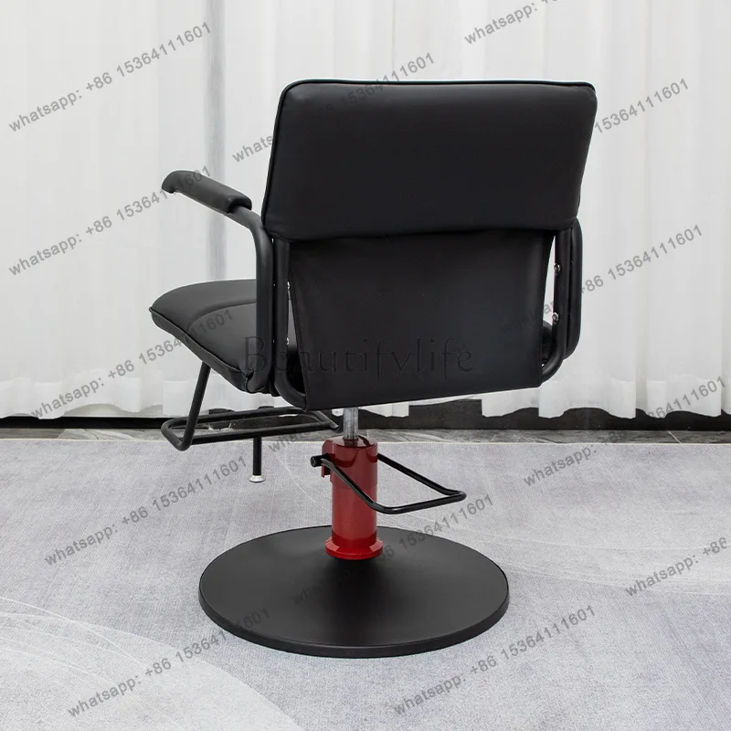

High-end hair cutting chair for barber shop, simple and liftable hair shop chair