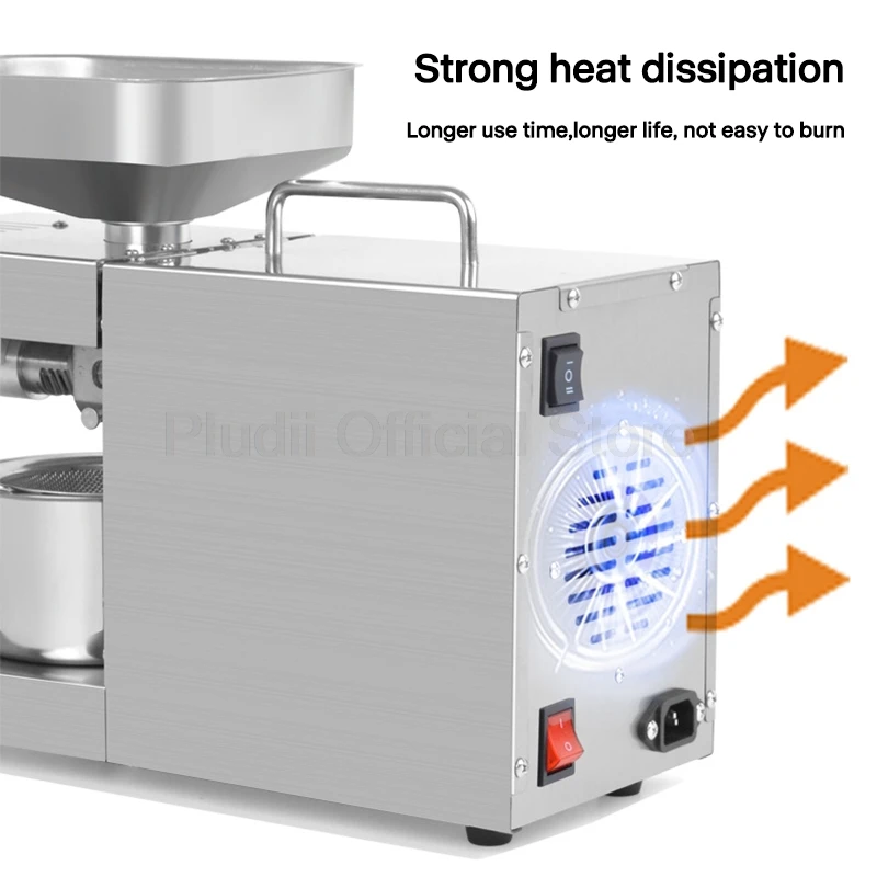 1500W 상업용 오일 프레스 기계 자동 냉온 프레스 고효율 오일 추출 시스템 다양한 견과류 씨앗용