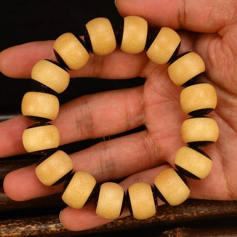 High-density old Yuzhu and Golden Silk Bamboo 1.5mm bracelet