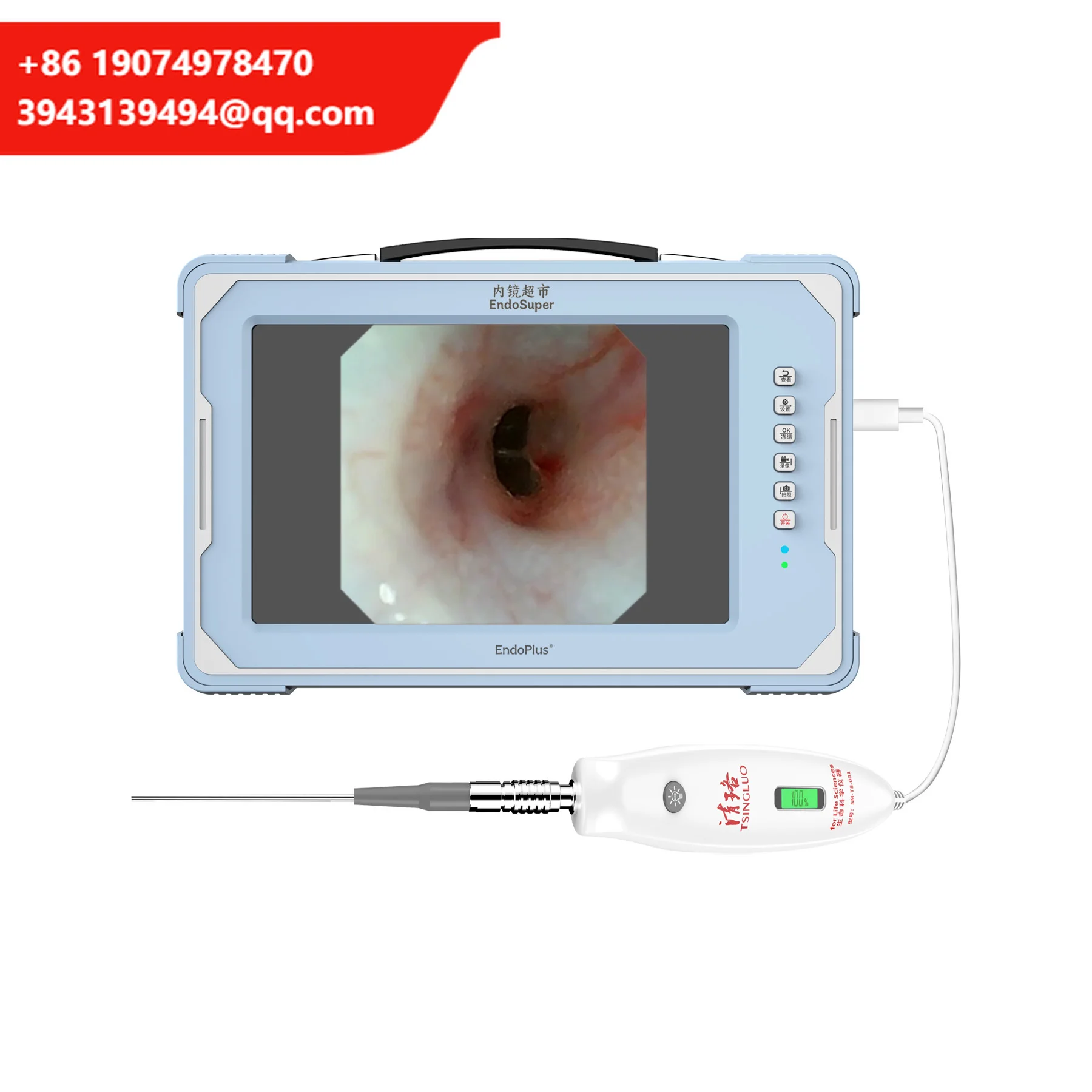 1.0/1.2/1.6/1.8mm Ultra-small White Mouse Otoscope Endoscope Camera Detection Portable Ear Detector