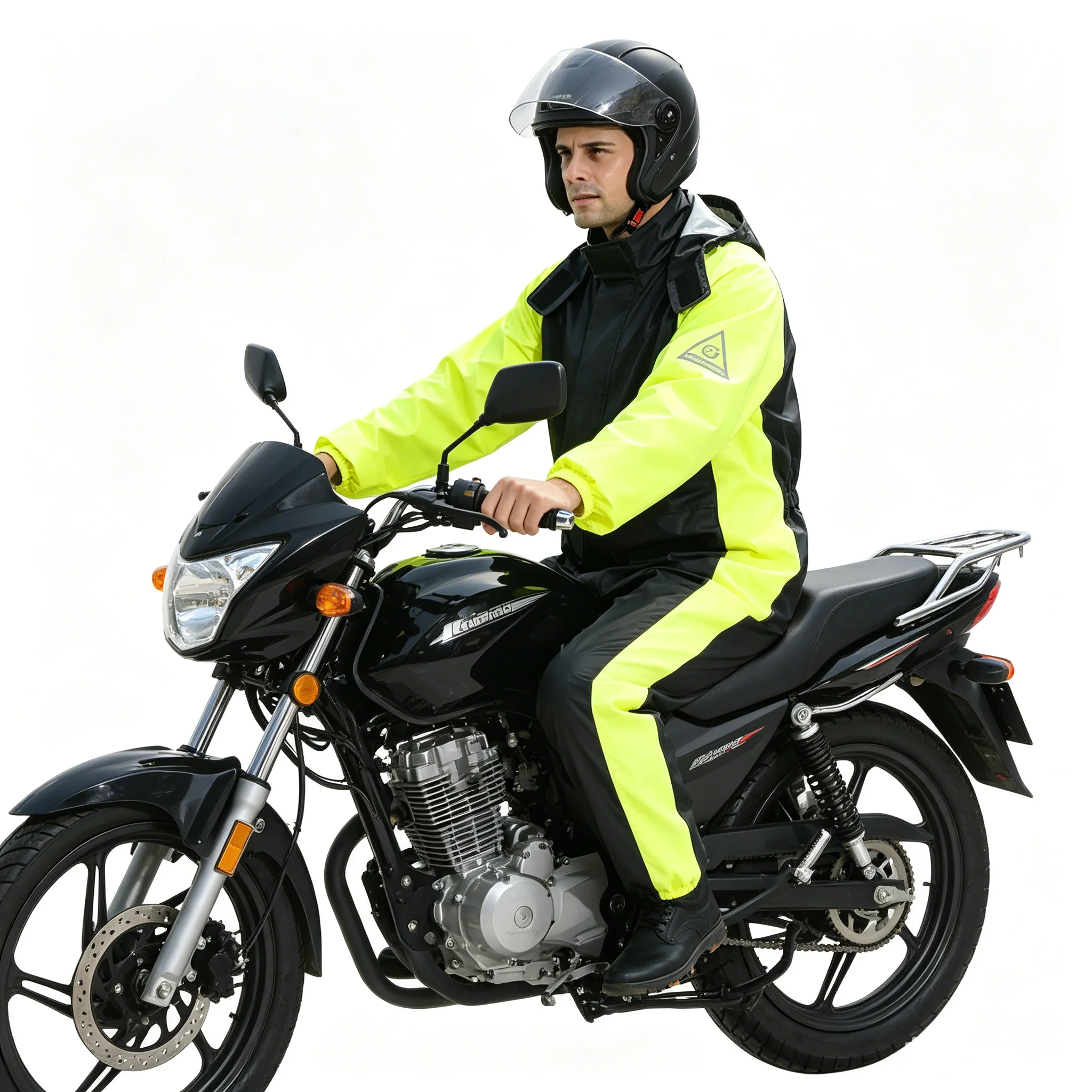 High Quality Thin Anti Storm Raincoat for Riders Full Protective Split Type Rain Jacket