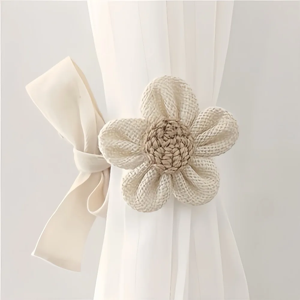 Fashion Hanging Curtain Tieback Flower Shape Cartoon Curtain Rope Holders Hanging Curtain Holders Tie Home Decor