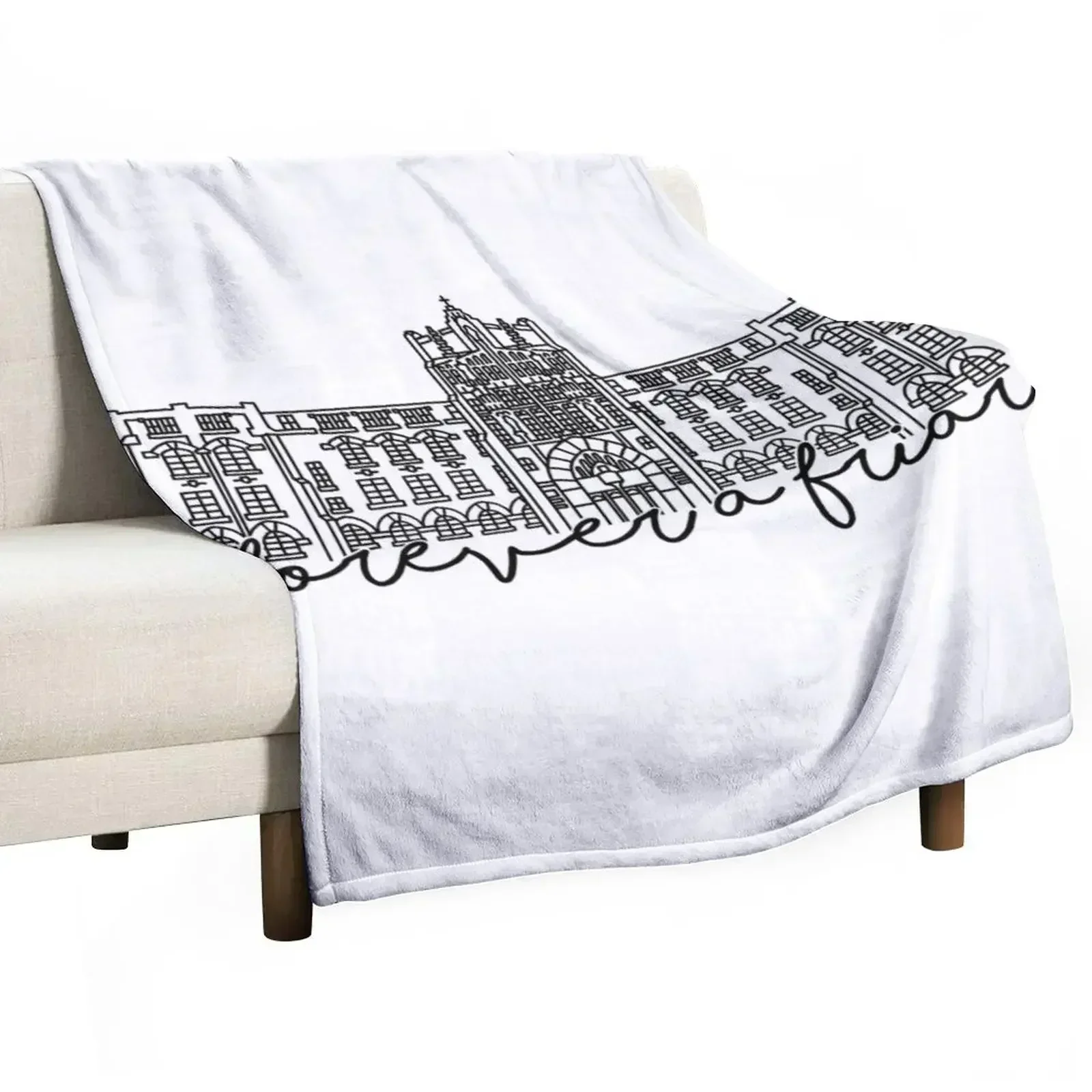 

Forever a Friar Providence College Harkins Hall Throw Blanket Men's Soft Warm Throw Blanket for Couch