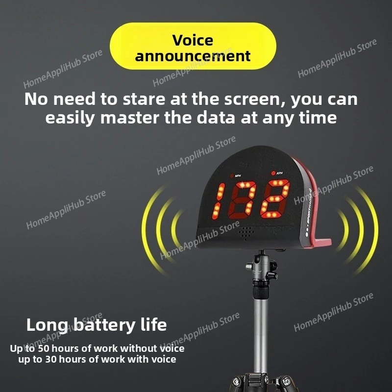 Football and Baseball Speed Detector, Tennis and Golf Ball Games, Badminton Speed, Serve and Smash Speed Detector, Radar