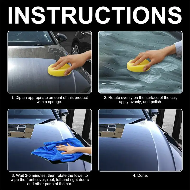 Sellador protector de cera de pulido para coche, revestimiento de pulido para el cuidado del coche, revestimiento de sellado de esmalte, brillo Miror