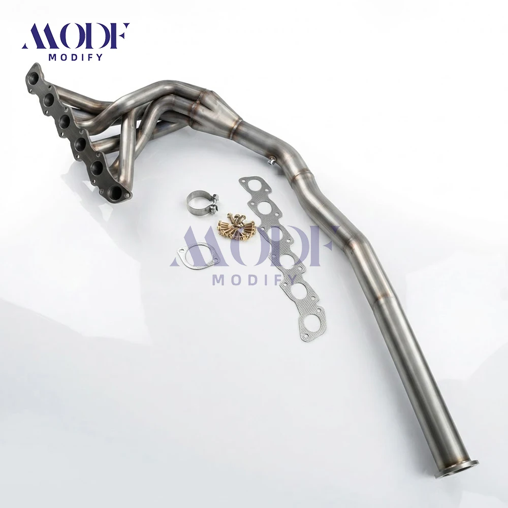 For Heavy Duty T304 Stainless Steel Exhaust Header for Nissan Patrol Y61 Super Safari 4.8L TB48DE 6 in 1 Exhaust Manifold