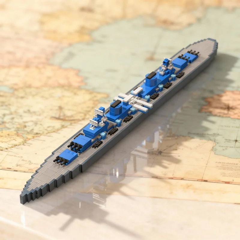 

Конструктор MOC «Лодка» (703 детали), масштаб 1:1, модель быстрого суперкорабля класса «Зед», развивающий конструктор, рождественский подарок