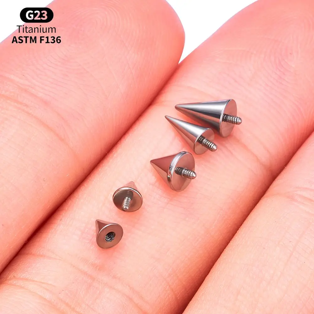 10PCS G23 Titan 14G 16G Externe Gewinde Intern Gewinde Ball Ersatz Zubehör Körper Schmuck Zubehör – Detail 14
