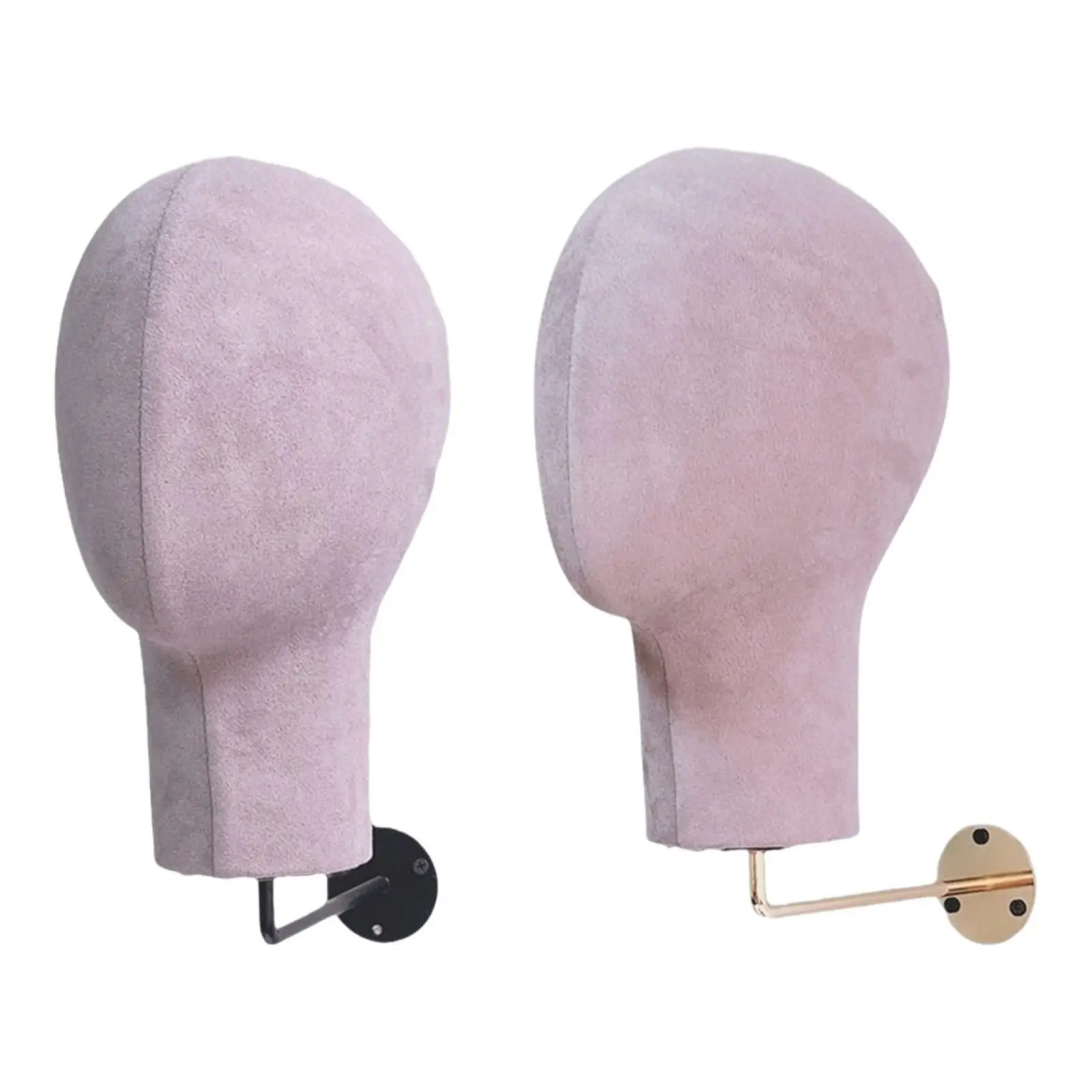 

Mannequin Head Wall Mount for Hats Caps Wig Head Stand Prop Rack Storage Hanger Wig Holder Display for Home Salon Headdress
