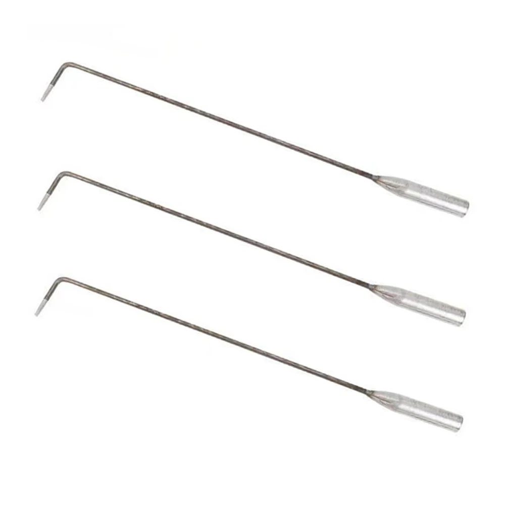 3pcs Camping Briquette Hook Steel Fire Pit Tools Outdoor Fireplace Accessories Portable BBQ Grilling Fireplace Broom Safe