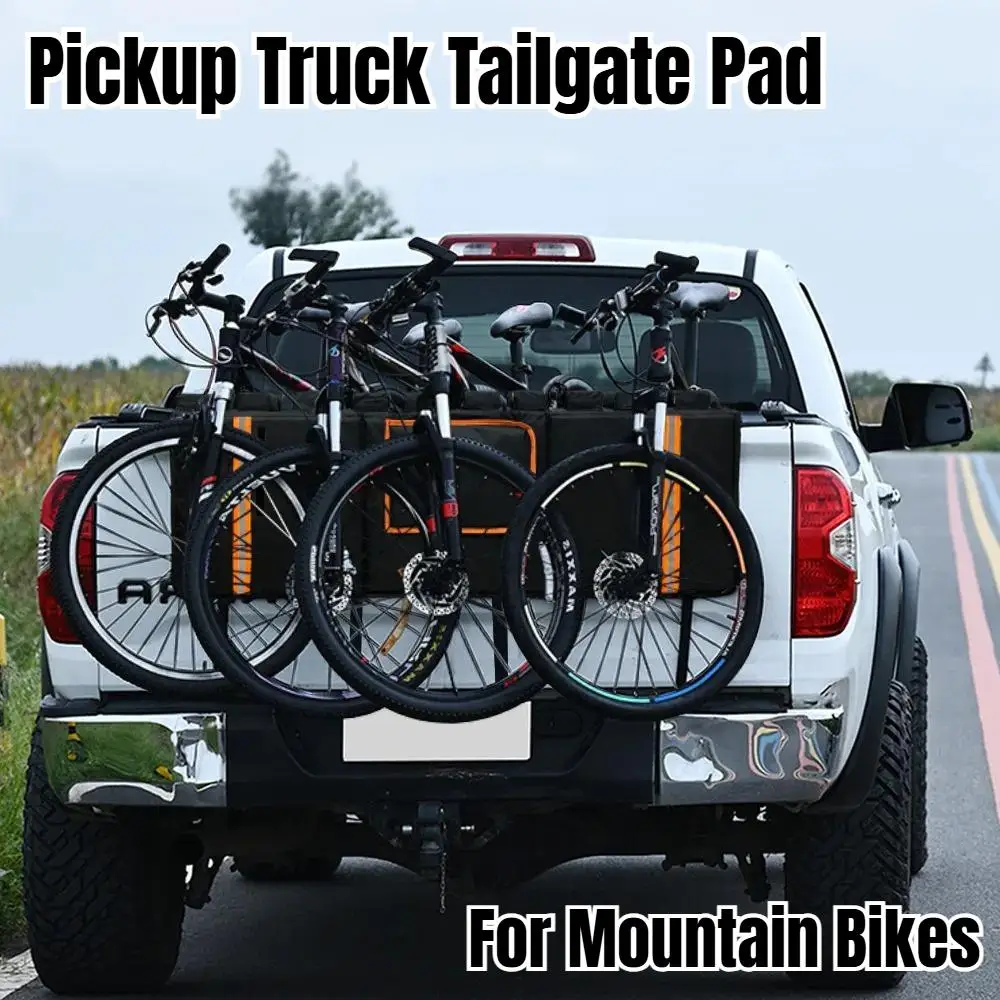 Pickup Truck Tailgate Pad For Mountain Bikes Brand New Tailgate Protection Pad with 3 Tool Pockets 52'' Wide for 5 Bicycles