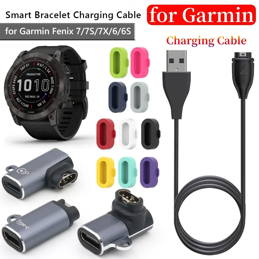 

Зарядный кабель для Garmin Fenix 7/7S/7X/6/6S Forerunner 745 инстинкт пришителя микро-USB Type-C зарядное устройство адаптер конвертер