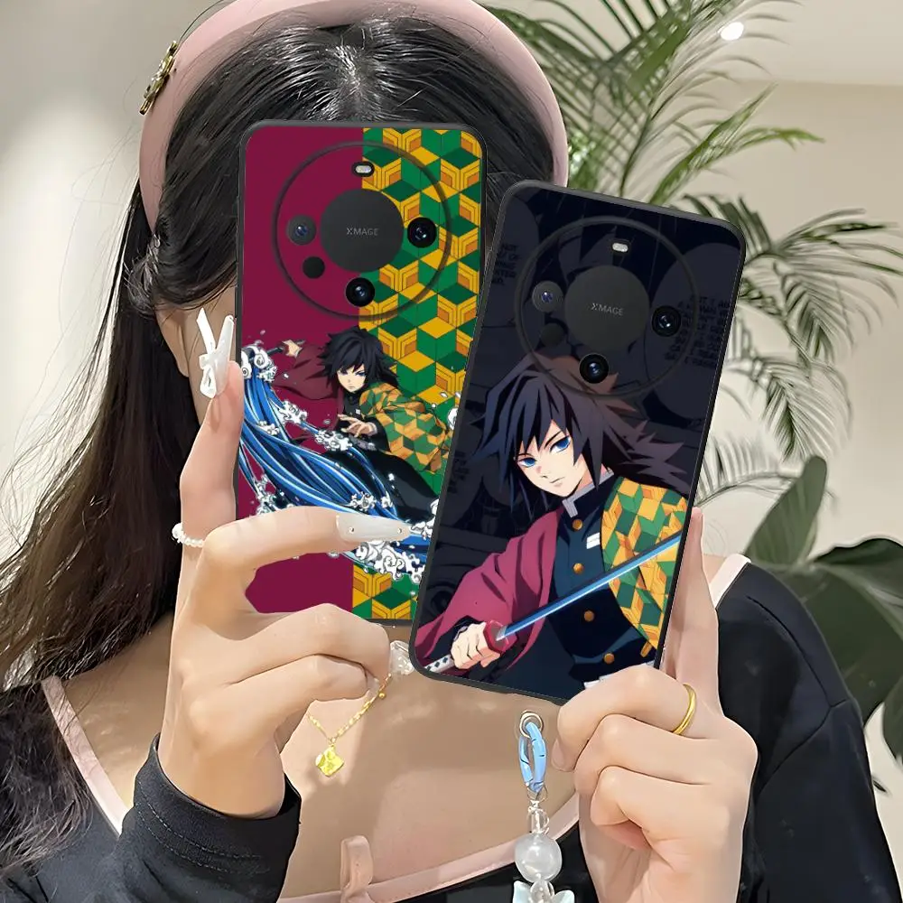 鬼滅の刃 冨岡義勇 スマホケース Huawei Mate 60 50 40 30 20 10 Pro Plus Lite E 5G対応 カラフル 保護カバー おしゃれ 高級感