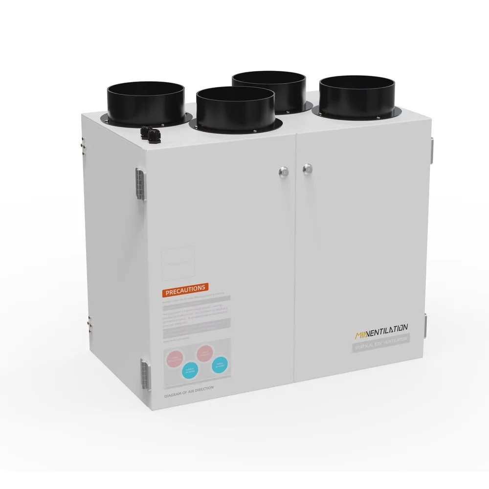 250 M3/h High Wind Pressure Vertical ERV Purification System Flexible Easy Installation For Multi-Use Applications