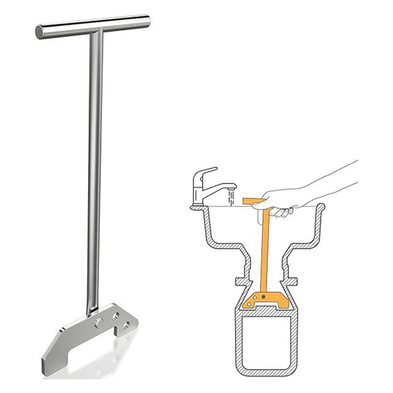 Kit di chiavi antijamming per dissipatore di rifiuti Kit di strumenti per chiavi per lo smaltimento dei rifiuti progettato per rimuovere marmellate o disordine dall'alto del lavandino