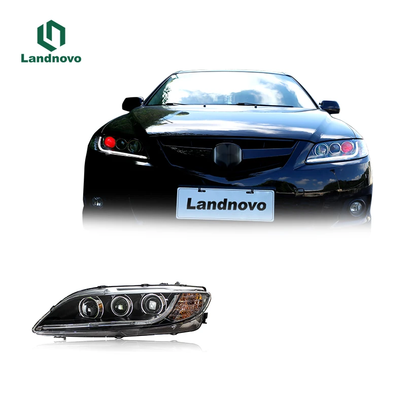 Felendo Full LED upgrade Led Head lights For for Mazda 6 03-15 car headlight Front Head Lamp led lamp