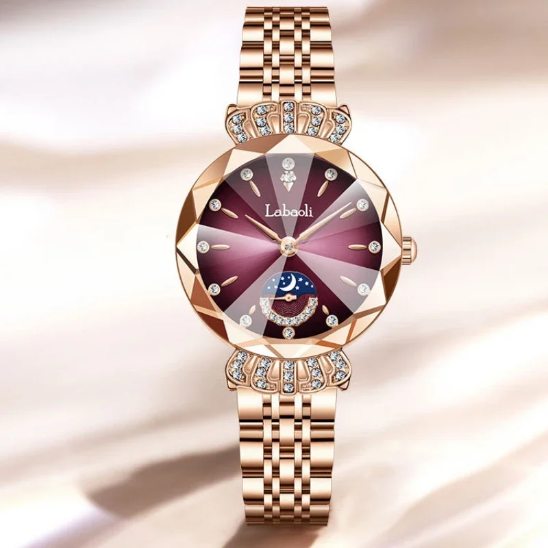 Ladies watch studded small seconds plate luxury niche fashion elegant waterproof quartz watch