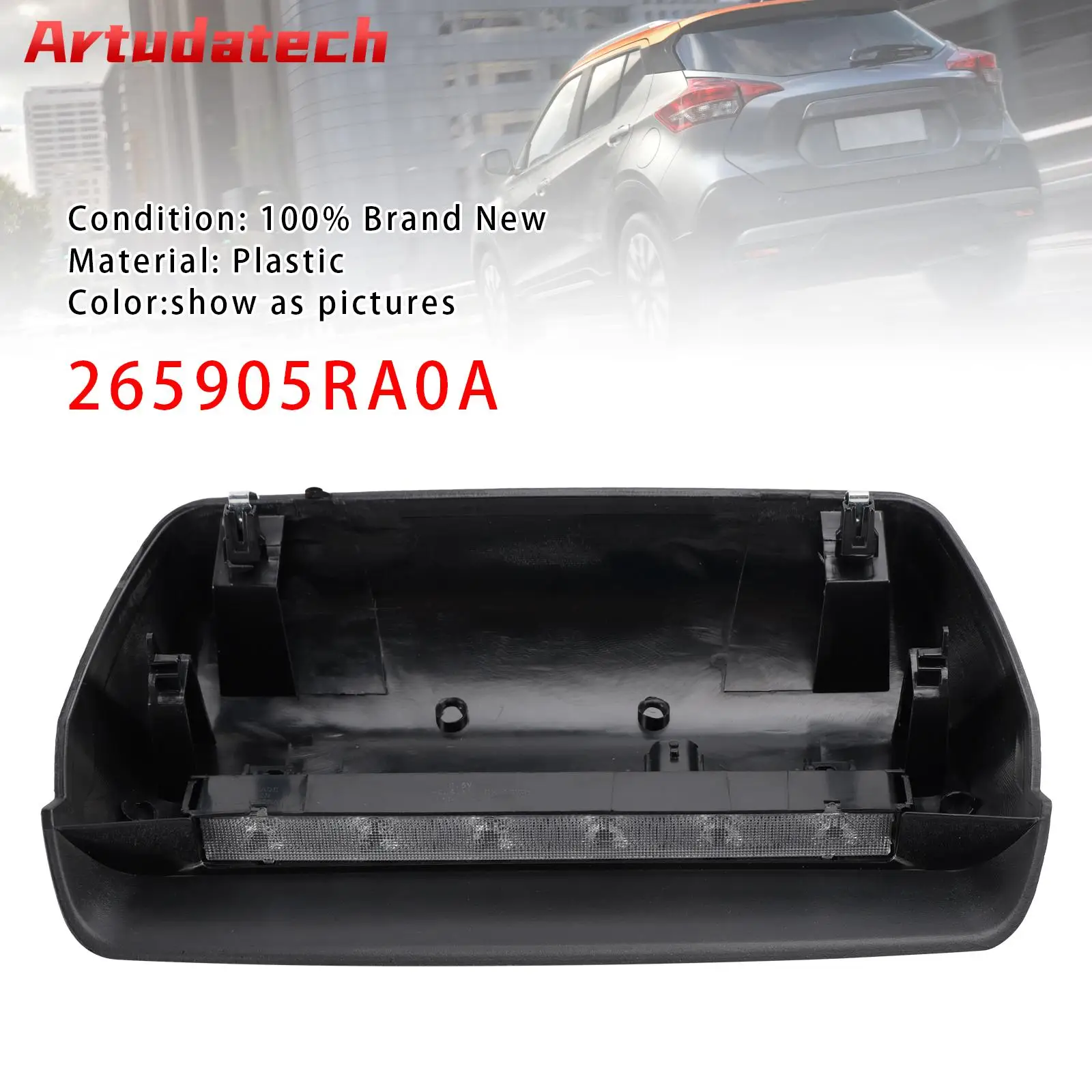 

Стоп-сигнал Artudatech с высоким креплением 26590-5RA0A для Nissan Kicks 2017-2020, автомобильные аксессуары