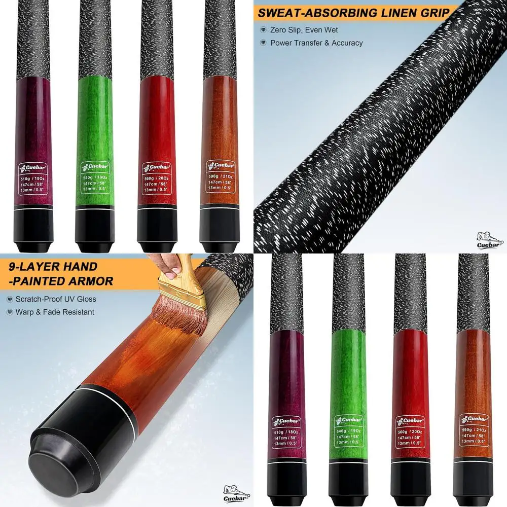 

Набор из 4 шт., 58 киев из двух частей клена с 4 цветами/грузками, наконечниками 13 мм, льняными ручками и 2 мелами для домашнего использования в баре.