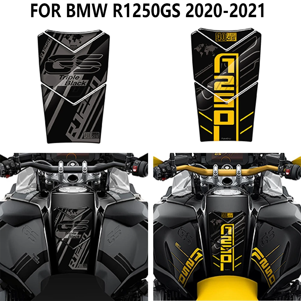 For BMW R1250GS R 1250 GS Triple Black Edition 2020-2021year 3D Resin Tank Pad Protection