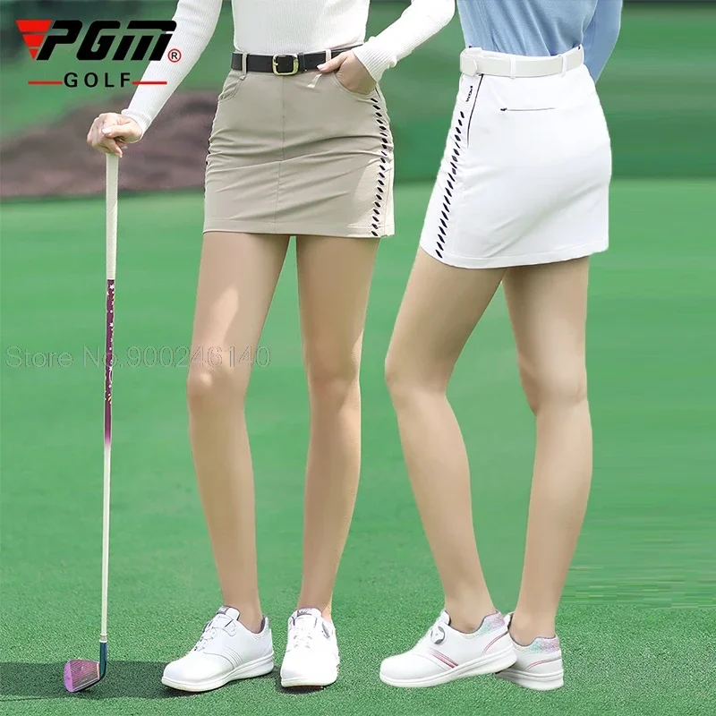 

2021 Pgm Women's Golf Skirt Summer Sports Golf Apparel Quick Dry Short Skirt For Ladies Slim Fit Pencil Casual Skorts 골프웨어