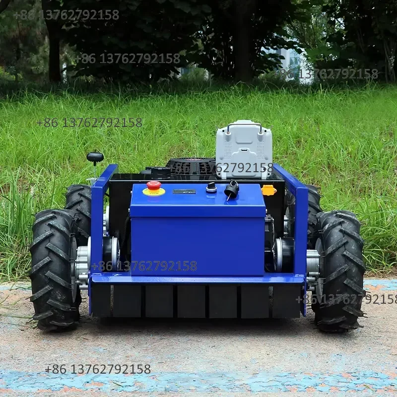 【2026】 Industrial 7.5hp Mini Lawn Mower 4-stroke Engine 196cc Displacement Folding Handle Cordless Remote Control DIY
