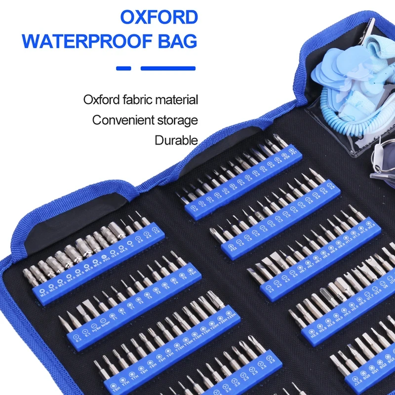 Precision Screwdriver Set 160 In 1 CR-V Screwdriver Bit Magnetic Torx Hex Screw Driver Bits Electronics Repair Hand Tool Kit