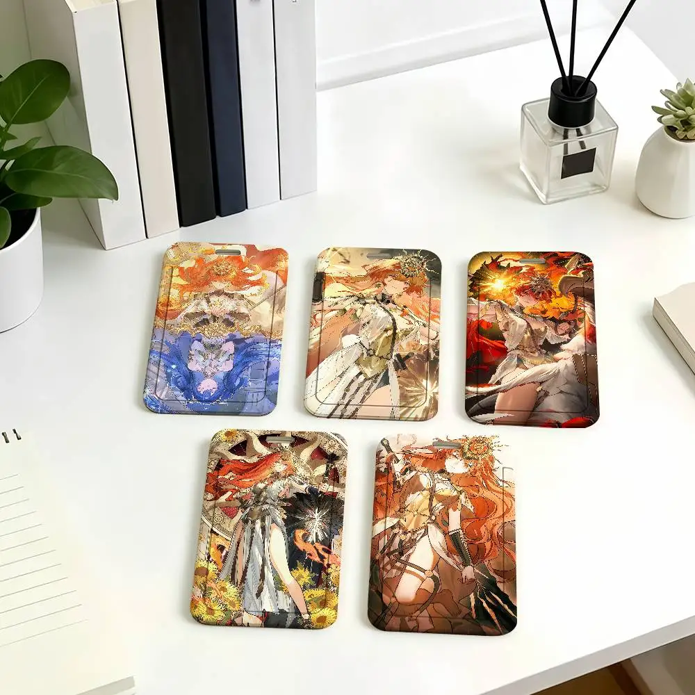 Wuthering Waves Augusta Card Holder Student ID Case Daily Use Subway Commute Work Cover Office School Bus Protector