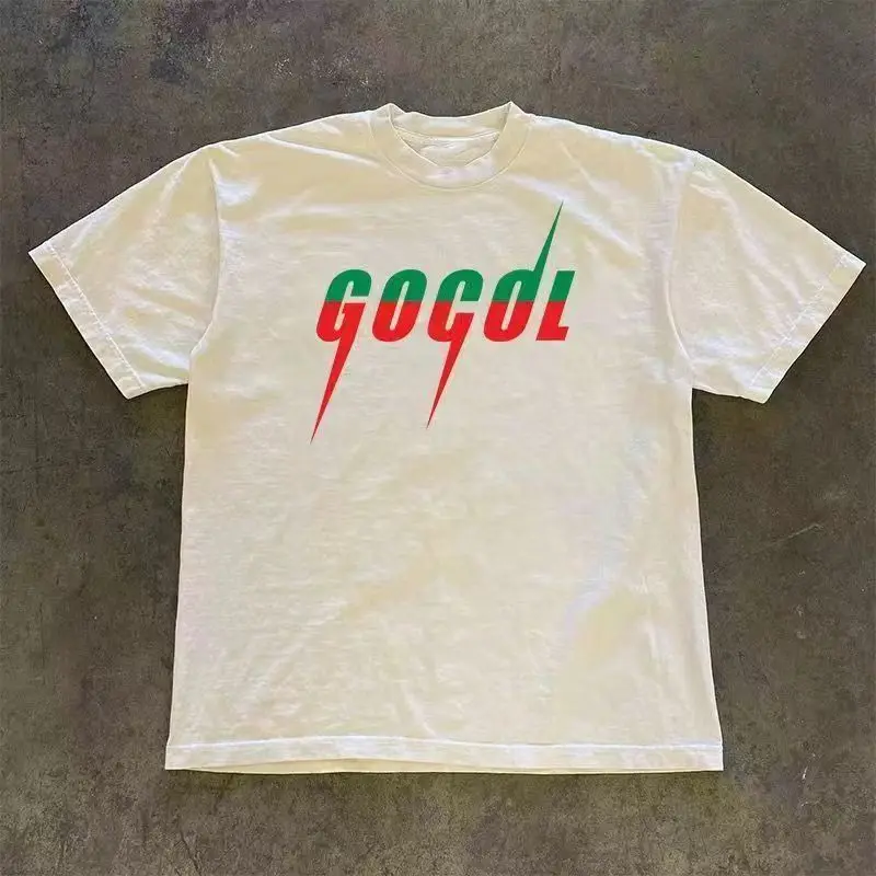 Men's Printed T-Shirt - Cotton Extra Large Size Hip-Hop Fun Pattern Men's & Women's Summer Top Fashion Streetwear
